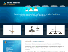 Tablet Screenshot of mistral-luminaires-laiton.com